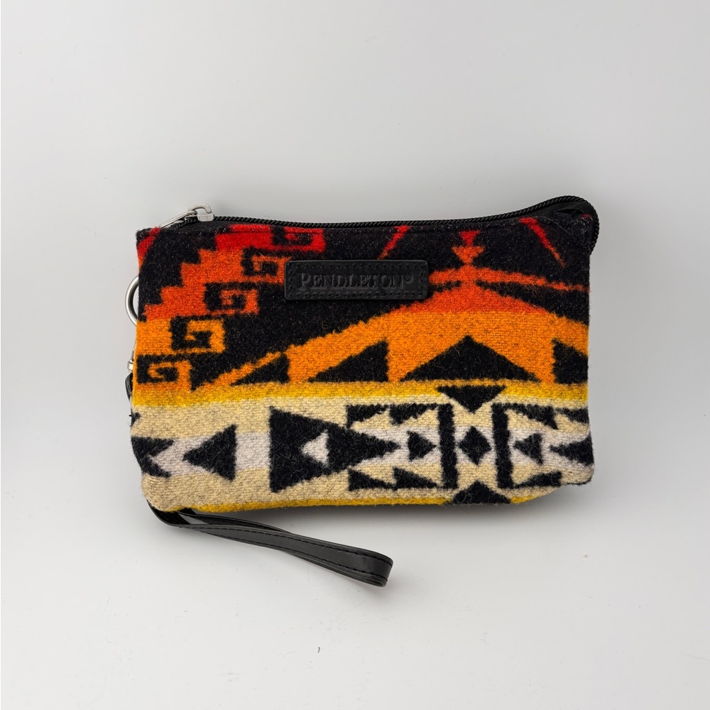 Pendleton Wool Southwest Multi Pocket Wristlet Or… - image 1